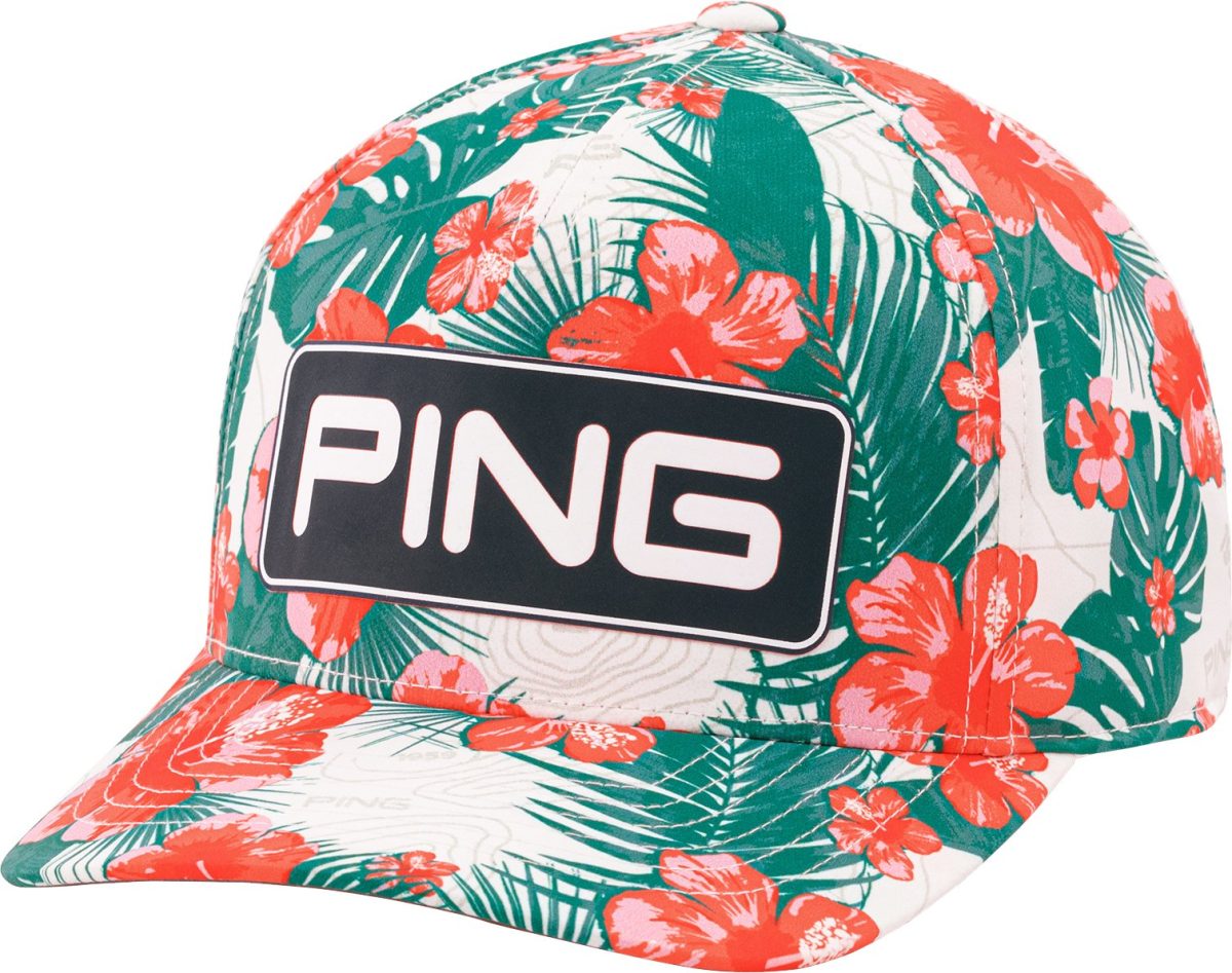 PING Pua Tour Snapback Men's Golf Hat - White