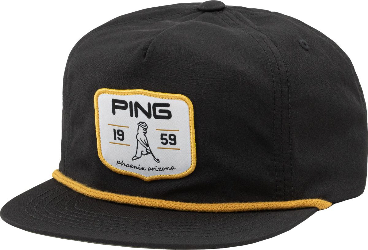 PING Retro Patch Men's Golf Hat - Black