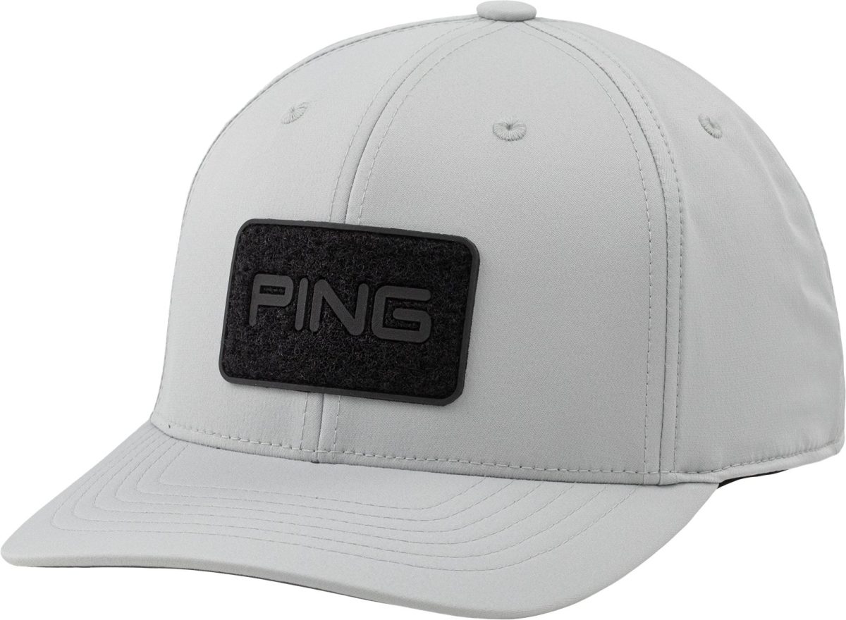 PING Velcro Patch Men's Golf Hat - Grey