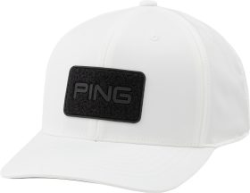 PING Velcro Patch Men's Golf Hat - White