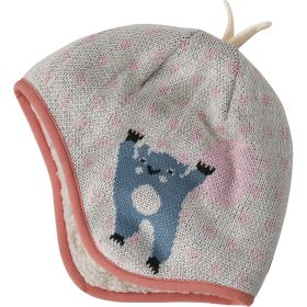 Patagonia Baby Reversible Beanie - Infants' Bear with Me Knit: Wool White, 5T