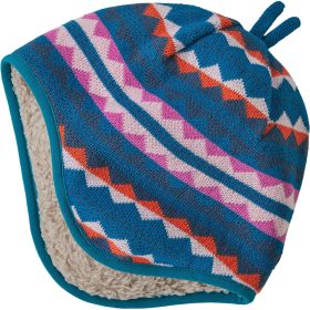 Patagonia Baby Reversible Beanie - Infants' Diamond Stripe: Marble Pink, 24M