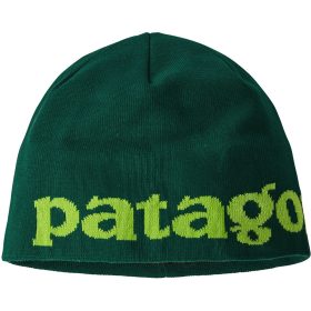 Patagonia Beanie Hat Logo Belwe/Piki Green, One Size