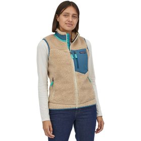 Patagonia Classic Retro-X Fleece Vest - Women's Dark Natural/Wavy Blue, L