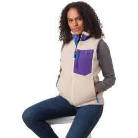 Patagonia Classic Retro-X Fleece Vest - Women's Natural/Purple, M