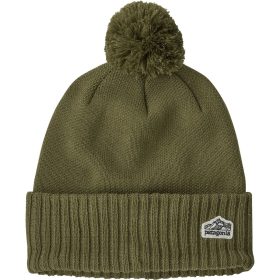 Patagonia Powder Town Beanie Line Logo Ridge Patch: Wyoming Green, One Size