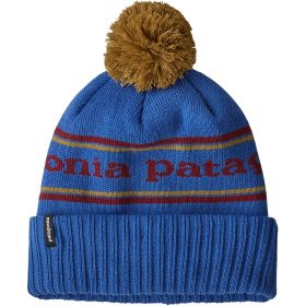 Patagonia Powder Town Beanie Park Stripe Knit/Float Blue, One Size