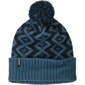 Patagonia Powder Town Beanie Perennial Pinecone: Wavy Blue, One Size