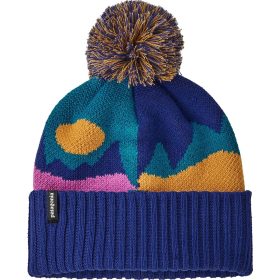 Patagonia Powder Town Pom Beanie - Kids' Frontera: Passage Blue, One Size