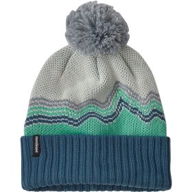 Patagonia Powder Town Pom Beanie - Kids' Ridge Rise Knit: Fresh Teal, One Size