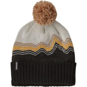 Patagonia Powder Town Pom Beanie - Kids' Ridge Rise Knit: Ink Black, One Size