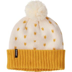 Patagonia Powder Town Pom Beanie - Kids' Simple Dot: Wool White, One Size