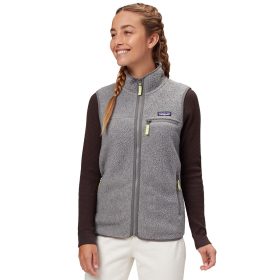 Patagonia Retro Pile Vest - Women's Salt Grey/Jellyfish Yellow, M