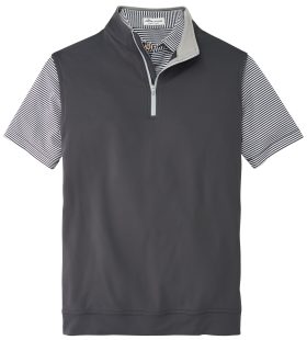 Peter Millar Galway Stretch Loop Terry Quarter-Zip Men's Golf Vest - , Size: Small