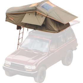 ROAM Adventure Co Vagabond Rooftop Tent: 3-Person Forest Green/Hyper Orange, One Size