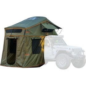 ROAM Adventure Co Vagabond Rooftop Tent + Annex: 3-Person Forest Green/Hyper Orange, One Size