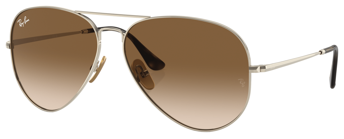 Ray-Ban Aviator Titanium RB8089 Gradient Glass Sunglasses