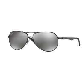 Ray-Ban RB8313 Polarized Sunglasses for Men - Black/Gray Mirror - Standard