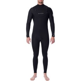 Rip Curl Dawn Patrol 3/2 Chest-Zip Wetsuit - Men's Black, L