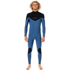 Rip Curl Dawn Patrol 3/2 Chest-Zip Wetsuit - Men's Blue Black, MT