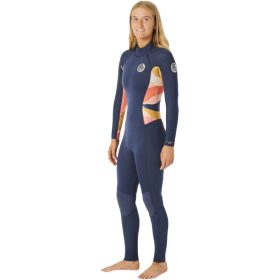 Rip Curl Dawn Patrol 3/2 GB Steamer Back-Zip Wetsuit - Women's Peach, 4