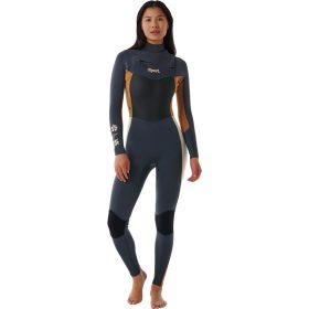 Rip Curl Dawn Patrol 3/2 GB Steamer Chest-Zip Wetsuit - Women's Light Brown, 10T