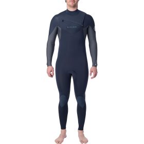 Rip Curl Dawn Patrol 4/3 Chest-Zip Full Wetsuit - Men's Stealth, M