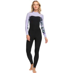 Roxy 4/3mm Swell Series Back-Zip GBS Wetsuit - Women's Anthracite Splash Yw, 6