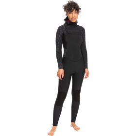 Roxy 5/4/3mm Swell Series Hooded Chest-Zip GBS Wetsuit - Women's Black, 8T