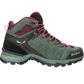 Salewa Alp Mate Mid WP Hiking Boot - Women's Duck Green/Rhododendon, 8.0