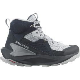 Salomon Elixir Mid Gore-Tex Hiking Boot - Women's Carbon/Pearl Blue/Flint Stone, US 10.0/UK 8.5