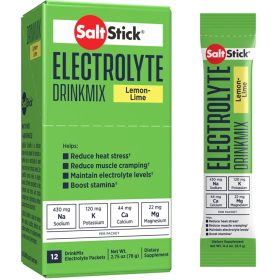 SaltStick DrinkMix Sticks Lemon-Lime, Box of 12