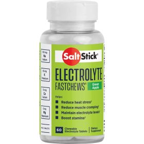 SaltStick Fastchews Chewable Electrolyte Tablets Green Apple, bottle of 60