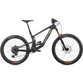Santa Cruz Bicycles Bronson Carbon CC X01 Eagle AXS Reserve Mountain Bike Matte Black, XS