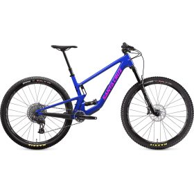 Santa Cruz Bicycles Tallboy Carbon C GX Eagle AXS Mountain Bike Gloss Ultra Blue, XL