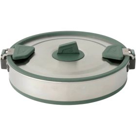 Sea To Summit Detour Stainless Steel Collapsible 3L Pot Laurel Wreath Green, One Size