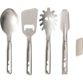 Sea To Summit Detour Stainless Steel Utensil 4-Piece Set Silver, One Size