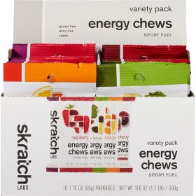 Skratch Labs Energy Chews Sport Fuel - 10-Pack Variety, 10 Pack Singles