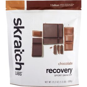 Skratch Labs Recovery Sport Drink Mix - 12-Serving Bag Chocolate, 50g single serving (box of 10)