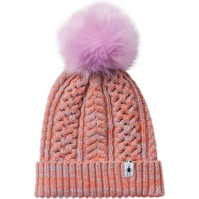 Smartwool Lodge Girl Beanie - Women's Purple Eclipse Heather/Sunset Coral Marl, One Size