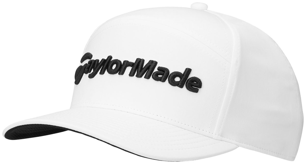 TaylorMade 5 Panel Snapback Men's Golf Hat - White