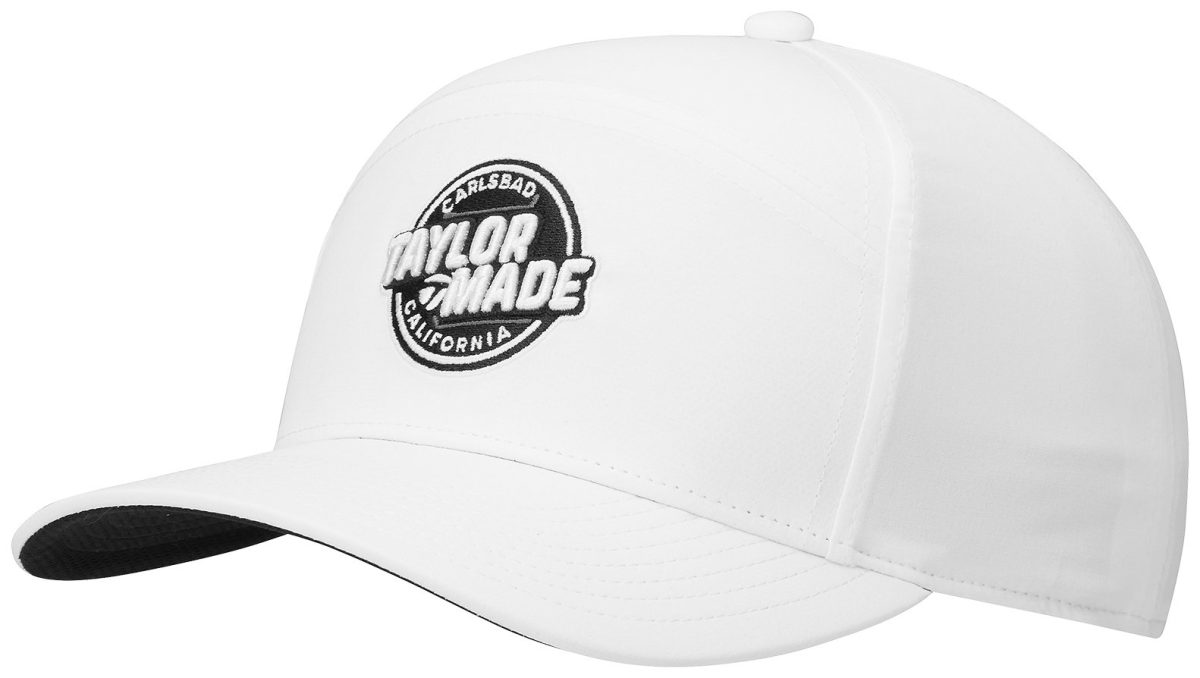 TaylorMade Carlsbad 5 Panel Snapback Men's Golf Hat - White