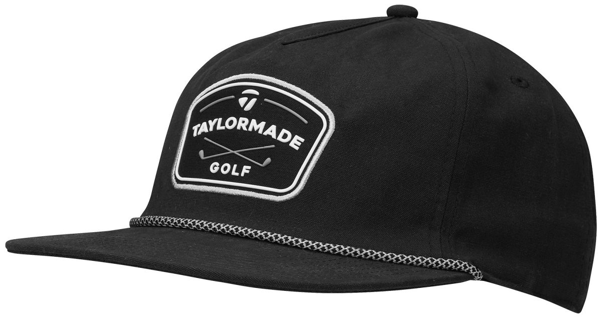 TaylorMade Flatbill Rope Men's Golf Hat - Black