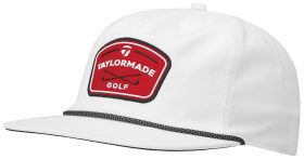 TaylorMade Flatbill Rope Men's Golf Hat - White