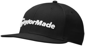 TaylorMade Flatbill Snapback Men's Golf Hat - Black