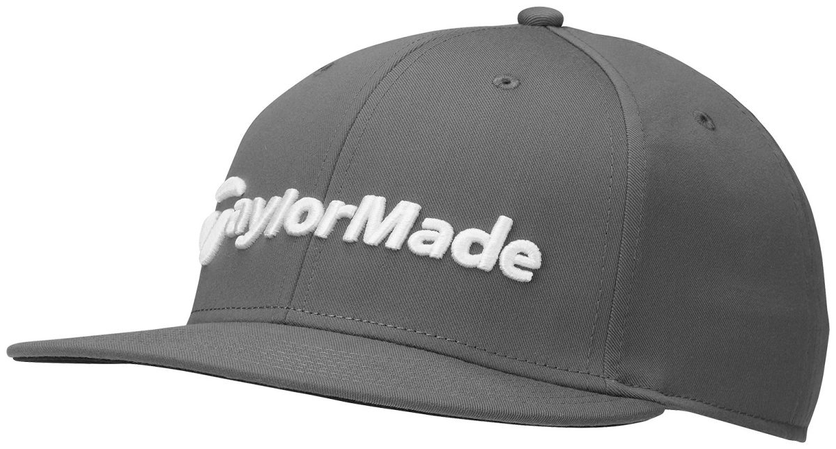 TaylorMade Flatbill Snapback Men's Golf Hat - Grey