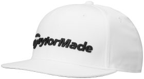 TaylorMade Flatbill Snapback Men's Golf Hat - White