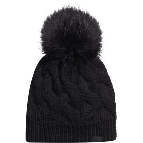 The North Face Oh Mega Fur Pom Beanie - Women's TNF Black, One Size