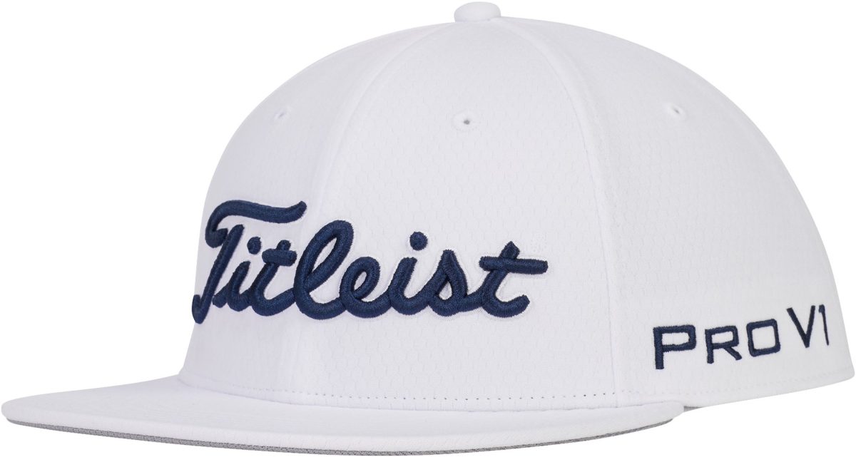 Titleist Tour Elite Flat Bill Men's Golf Hat 2024 - White