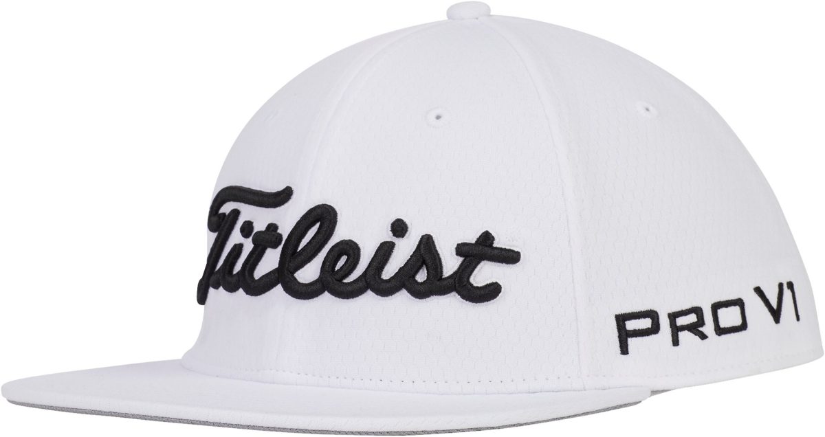 Titleist Tour Elite Flat Bill Men's Golf Hat 2024 - White